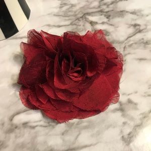 Silk Rose Hair Clip/Brooch